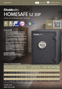 Chubbsafes Homesafe S2 30P spec sheet