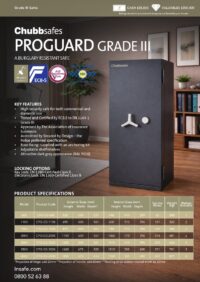 Chubbsafes Proguard GIII spec sheet