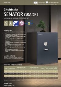 Chubbsafes Senator Grade I spec sheet