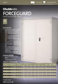 Chubbsafes Forceguard spec sheet