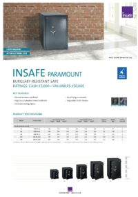 Insafe Paramount Spec Sheet 28.07.2023