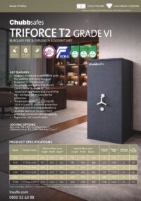 Chubbsafes Triforce Grade VI spec sheet