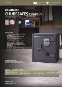 Chubbsafes Grade IV Spec Sheet