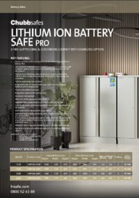 Chubbsafes Lithium Battery Pro Cabinet Spec Sheet